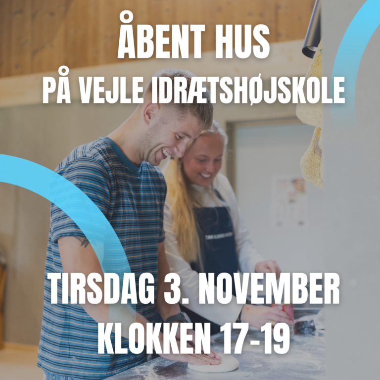 Åbent hus 3. november på Vejle Idrætshøjskole